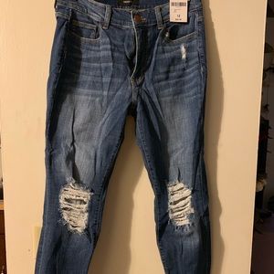 High Waisted Ripped Jeans